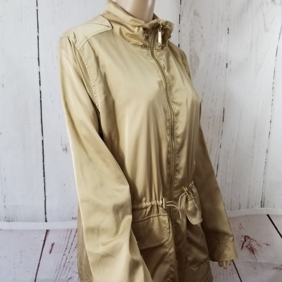 MICHAEL MICHEAL KORS Khaki Light Cinchwaist Jacket - Picture 3 of 8